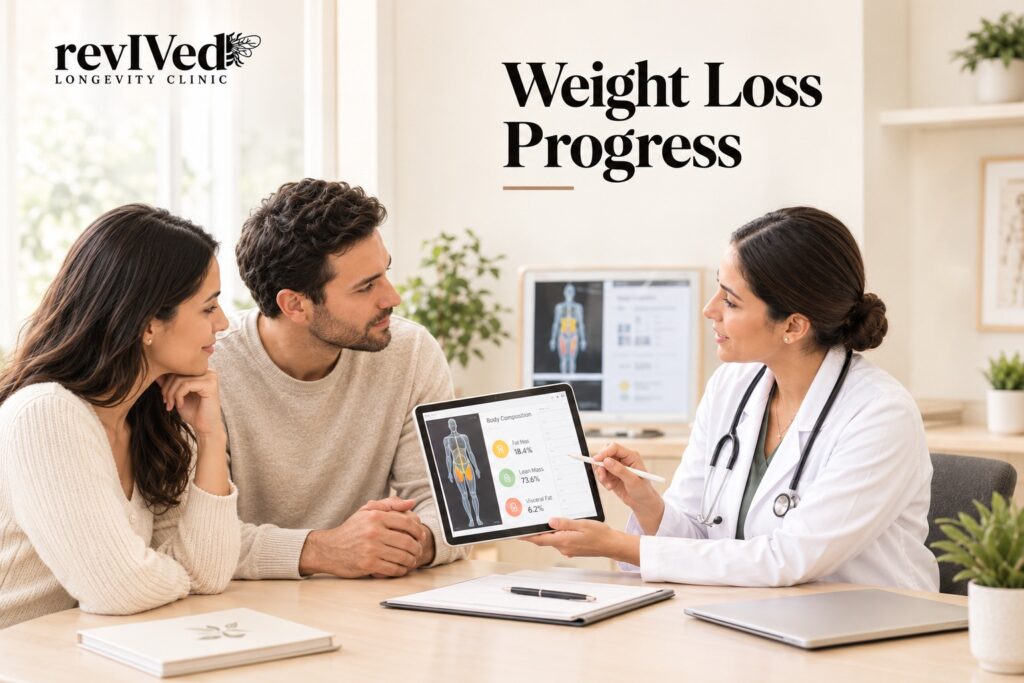 Weight loss progress